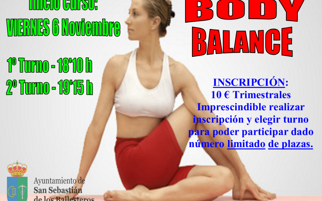 Turnos del curso de Body Balance 1