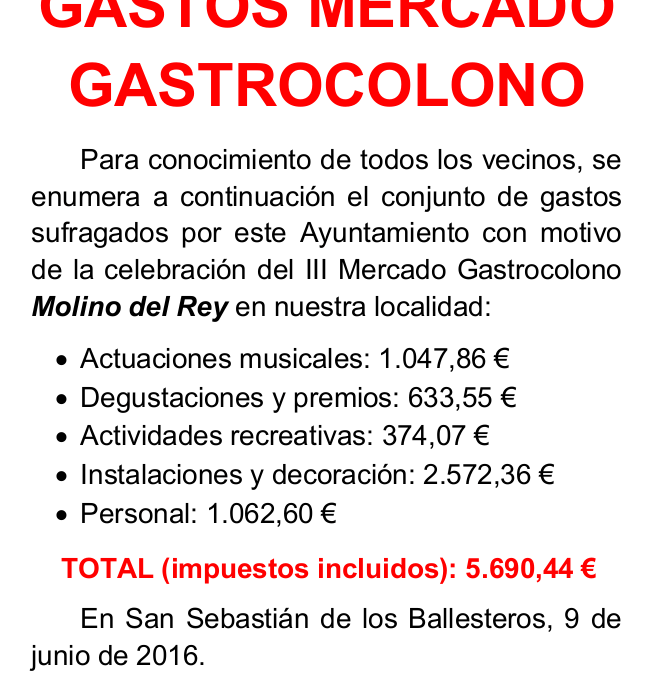 Gastos Mercado Gastrocolono 2016 1