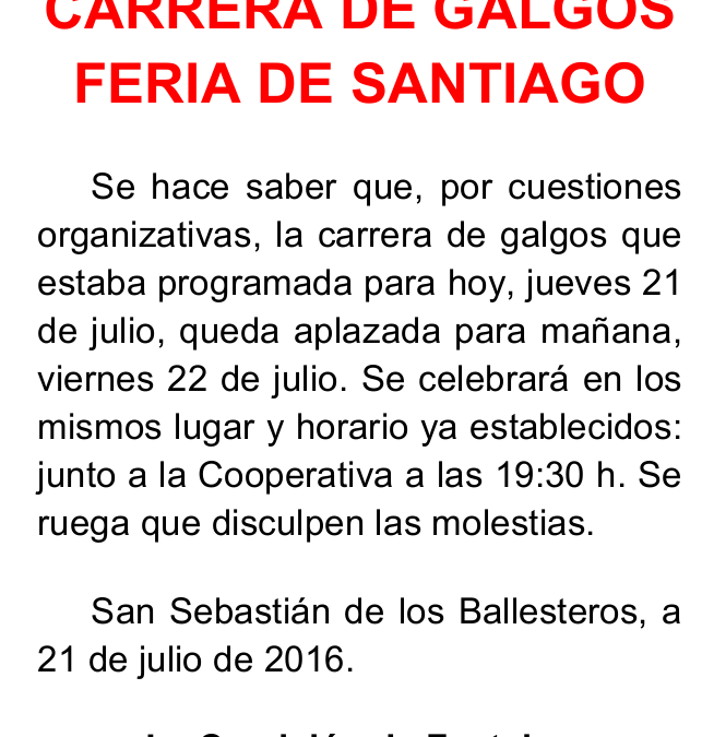 Carrera de galgos Feria de Santiago 2016 1