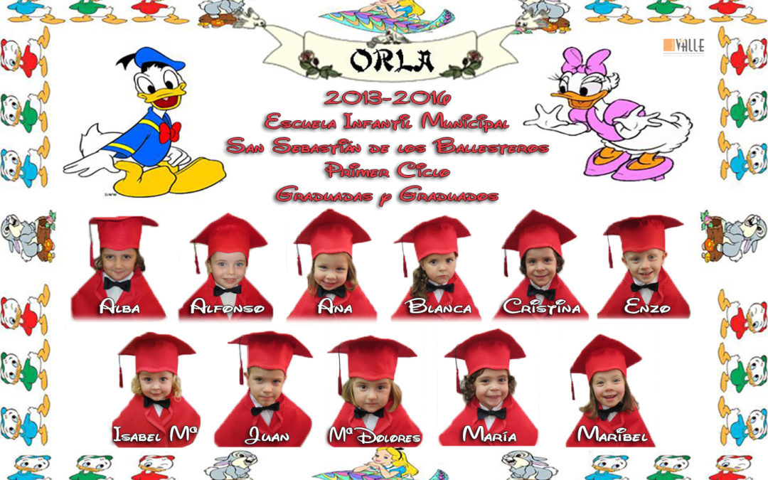 Orla de la Escuela Infantil Municipal promoción 2013-2016 1