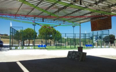 Nueva cubierta en el quiosco del campo de fútbol