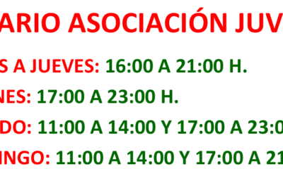 Horario de la Asociación Juvenil Emilio Partera