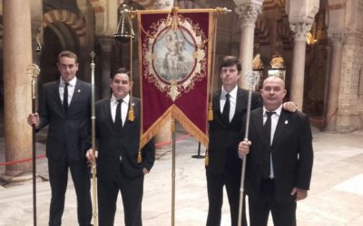La Hdad. del Nazareno con el Rescatado en Córdoba