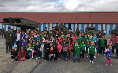 Visita del Colegio a la base de Cerro Muriano