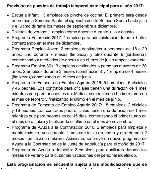 Calendario de empleo municipal 2017 1