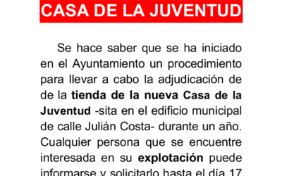 Explotación de la Casa de la Juventud 2017