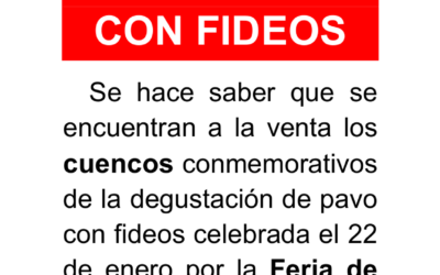 Cuencos conmemorativos del pavo con fideos 2017