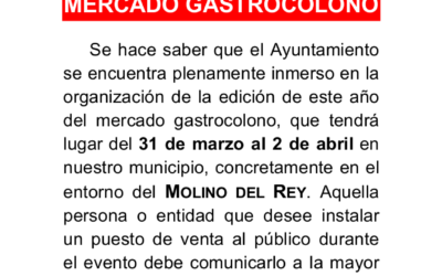 Puestos de venta en el mercado gastrocolono 2017