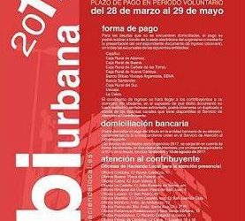 Impuesto sobre bienes inmuebles de naturaleza urbana 2017