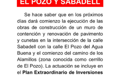 Obras en el cerrillo de El Pozo