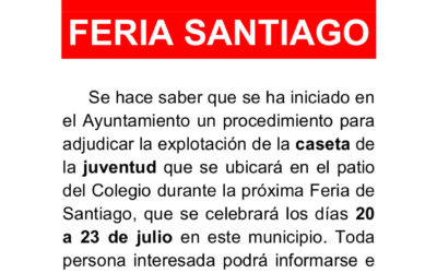 Explotación caseta joven Feria de Santiago 2017