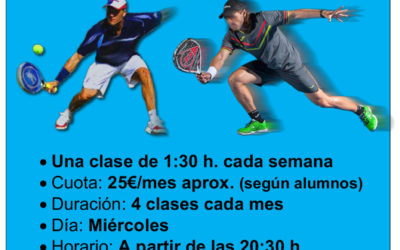 Curso de pádel verano 2017