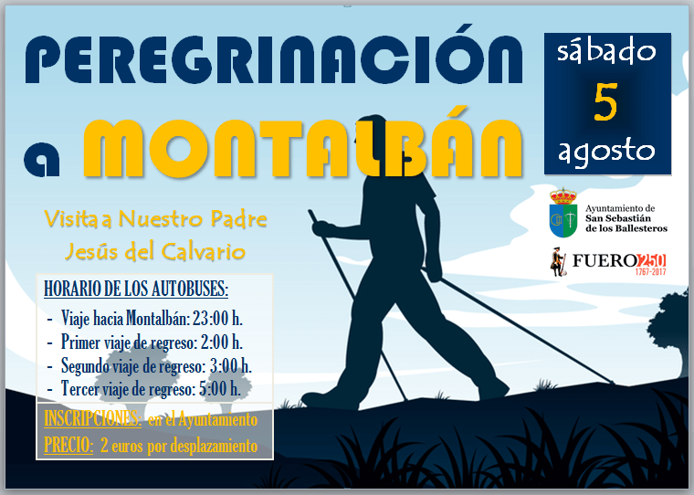 Precauciones peregrinación a Montalbán 2017 1