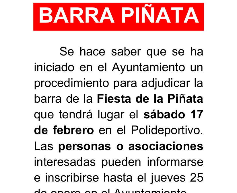 Barra Fiesta de la Piñata 2018 1