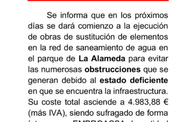 Obras en La Alameda