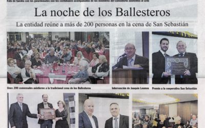 Prensa cena de San Sebastián en Sabadell 2018