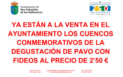 Cuencos conmemorativos del Pavo con Fideos 2018