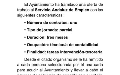 Contratación de administrativo