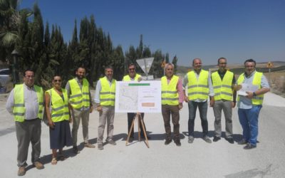 Obras en el camino de Los Toriles