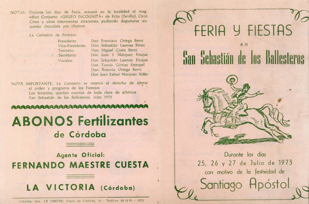 Programa de Feria del año 1973 1