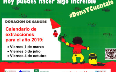 Calendario donación de sangre año 2019
