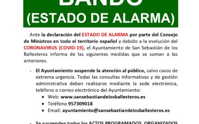 BANDO (ESTADO DE ALARMA)
