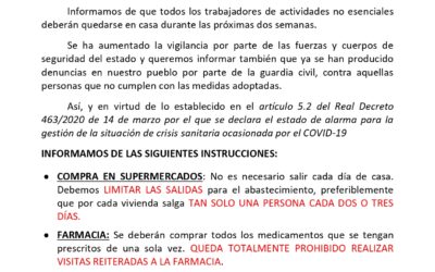 Información de Instrucciones