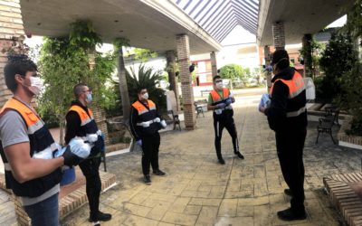 Segunda entrega de mascarillas a la población.