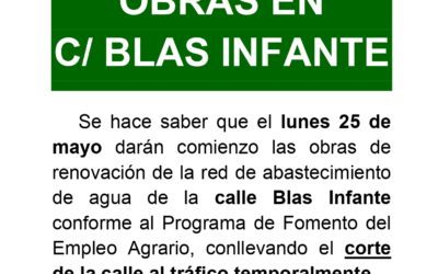 Obras en C/ Blas Infante