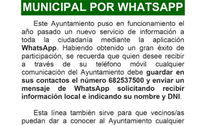 Servicio de información municipal por WhatsApp