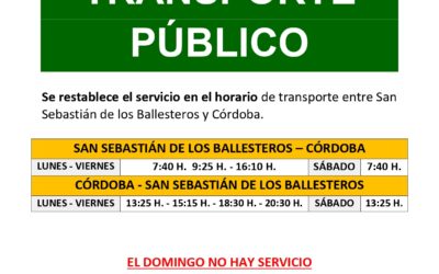 Horario transporte público