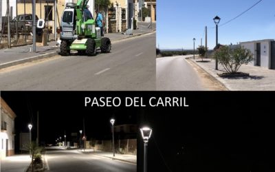 Nueva iluminación en Paseo del Carril