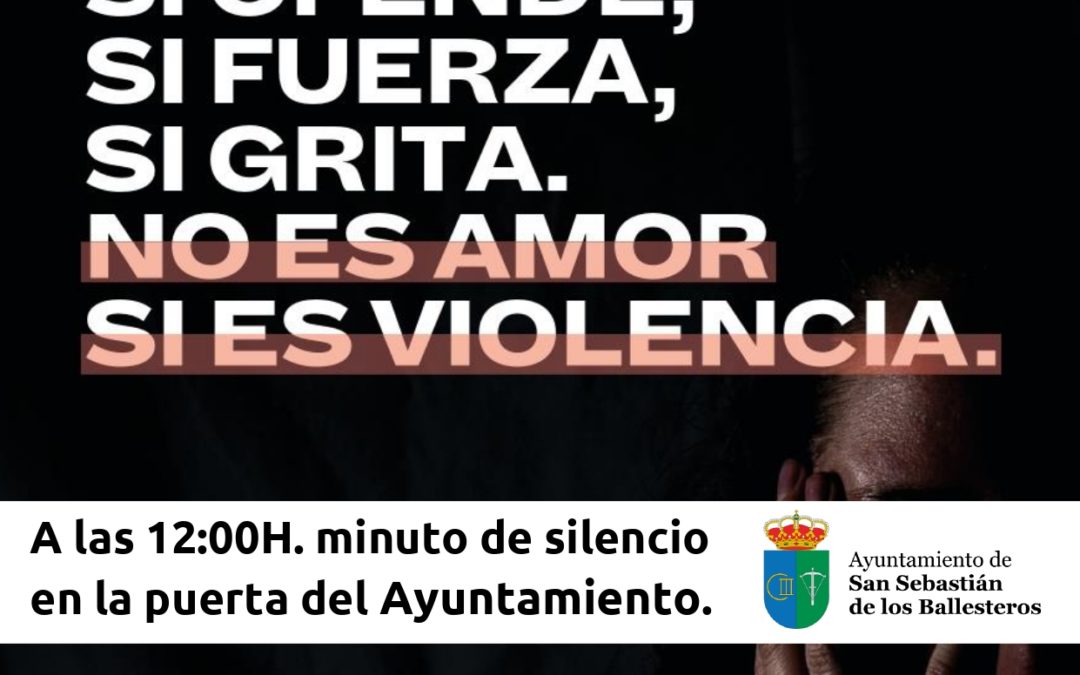 Minuto de silencio. Día internacional de la violencia de género. 1
