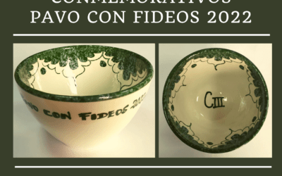 Cuencos conmemorativos pavo con fideos 2022