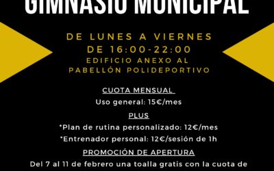 Apertura nuevo gimnasio municipal