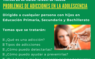 Ponencia: Problemas de adicciones en la adolescencia