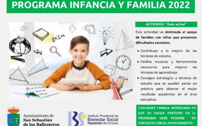 Programa Infancia y Familia «Aprender en digital» Y «Aula activa»