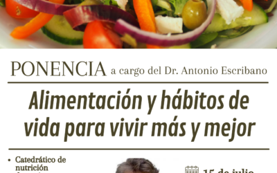 Alimentación y hábitos de vida para vivir más y mejor por el Dr. Escribano