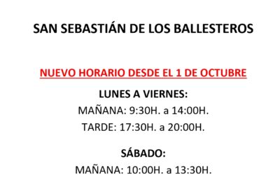 Nuevo horario de farmacia