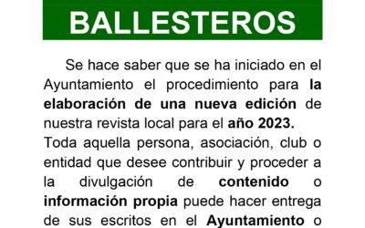 Nueva edición de la revista Ballesteros 2023