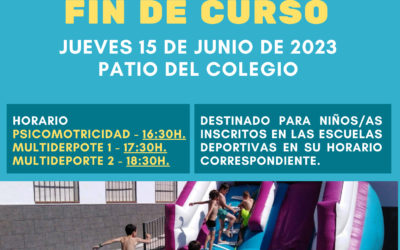 Fiesta acuática fin de curso «Escuelas deportivas municipales» 2022/23