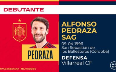 Alfonso Pedraza Sag debuta con la selección de fútbol de España en la absoluta