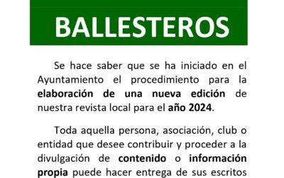 Nueva edición de la revista Ballesteros 2024