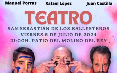 Representación teatral de «Arte» en el Patio del Molino del Rey