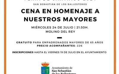 Cena en homenaje a nuestros mayores. Feria de Santiago 2024