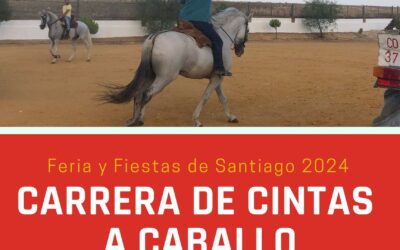 Carrera de Cintas a Caballo. Feria de Santiago 2024