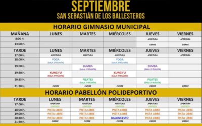 Horarios Septiembre