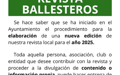 Nueva edición de la revista Ballesteros 2025