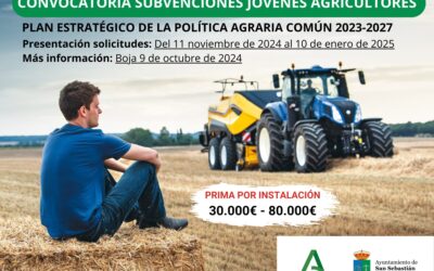 Ayudas para fomentar el establecimiento de personas jóvenes agricultoras. 