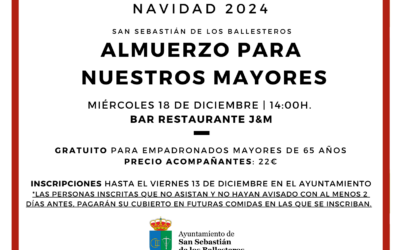 Almuerzo navideño para nuestros mayores 2024